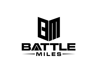 BATTLE MILES logo design by evdesign