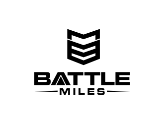 BATTLE MILES logo design by evdesign