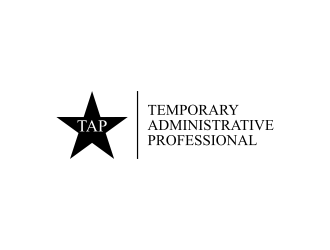 TAP (Temporary Administrative Professional) logo design by ammad