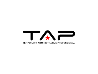 TAP (Temporary Administrative Professional) logo design by ammad