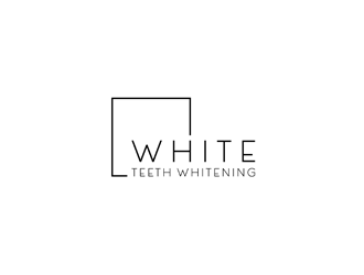 WHITE Teeth Whitening logo design by bomie