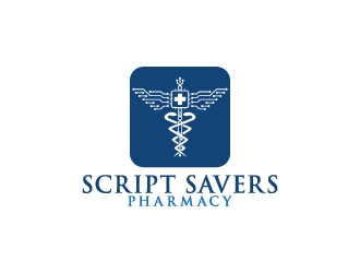 Script Savers Pharmacy logo design by dhika