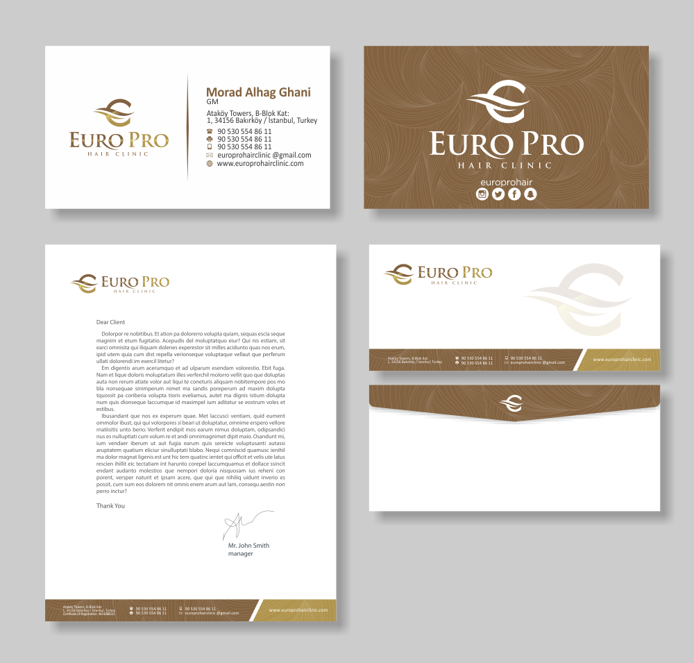 Euro Pro Hair Clinic logo design by mletus