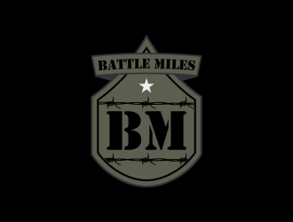 BATTLE MILES logo design by Kruger