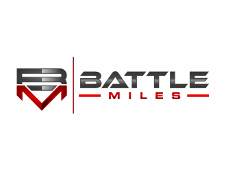 BATTLE MILES logo design by mutafailan