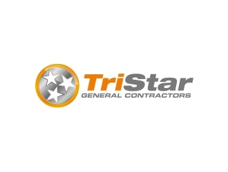 TriStar General Contractors  logo design by GemahRipah