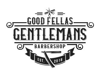 Good Fellas Gentlemans Barbershop logo design by Benok