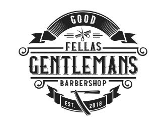 Good Fellas Gentlemans Barbershop logo design by Benok
