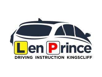 Len Prince Driving Instruction Kingscliff logo design by Realistis