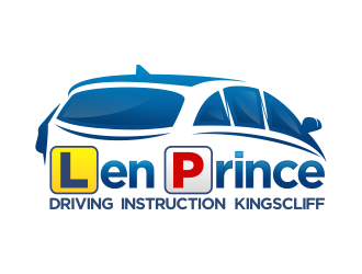 Len Prince Driving Instruction Kingscliff logo design by Realistis