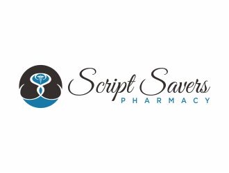 Script Savers Pharmacy logo design by 48art
