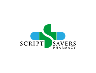 Script Savers Pharmacy logo design by nona
