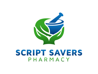Script Savers Pharmacy logo design by mikael