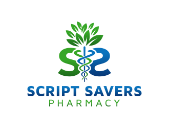 Script Savers Pharmacy logo design by mikael