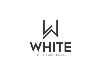 WHITE Teeth Whitening logo design by WooW
