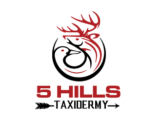 5 Hills Taxidermy  Logo Design