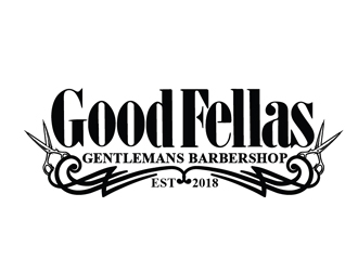 Good Fellas Gentlemans Barbershop logo design by Roma