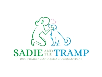 Sadie and the Tramp LLC, dog training and behavior solutions  logo design by M_Adam_48h