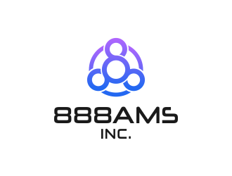 888AMS INC. logo design by mikael