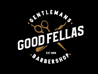 Good Fellas Gentlemans Barbershop logo design by Vickyjames