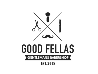 Good Fellas Gentlemans Barbershop logo design by Loregraphic