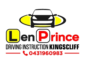 Len Prince Driving Instruction Kingscliff logo design by akilis13