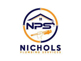 Nichols Plumbing Services logo design by nona