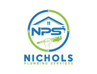 Nichols Plumbing Services logo design by nona