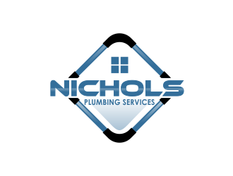 Nichols Plumbing Services logo design by giphone