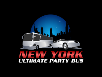 NEW YORK ULTIMATE PARTY BUS  logo design by Kruger
