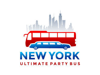 NEW YORK ULTIMATE PARTY BUS  logo design by Girly
