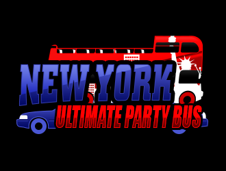NEW YORK ULTIMATE PARTY BUS  logo design by Sarathi99