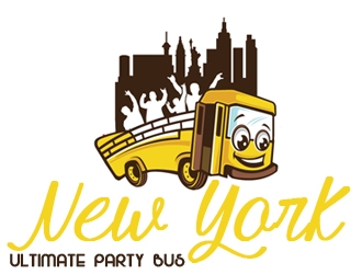 NEW YORK ULTIMATE PARTY BUS  logo design by samueljho