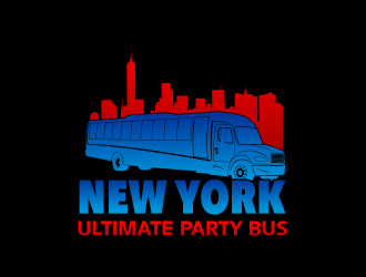 NEW YORK ULTIMATE PARTY BUS  logo design by beejo