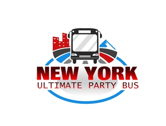 NEW YORK ULTIMATE PARTY BUS  logo design by Arrs