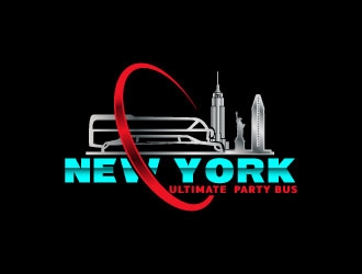 NEW YORK ULTIMATE PARTY BUS  logo design by DesignPal