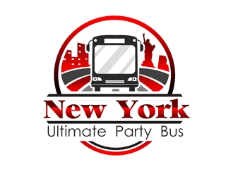 NEW YORK ULTIMATE PARTY BUS  logo design by Arrs