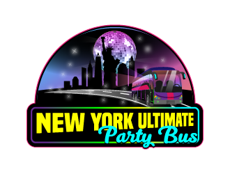 NEW YORK ULTIMATE PARTY BUS  logo design by reight