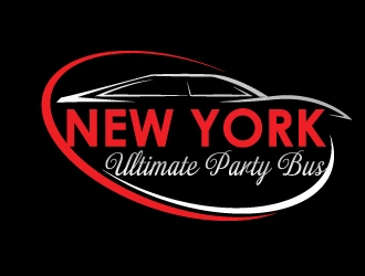 NEW YORK ULTIMATE PARTY BUS  logo design by moomoo