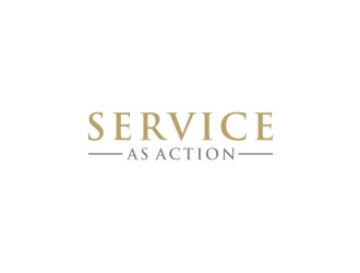 Service as Action logo design by bricton