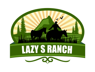Lazy S Ranch logo design by Girly