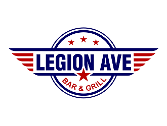 Legion Ave Bar & Grill logo design by haze