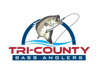 Tri-County Bass Anglers logo design by usef44