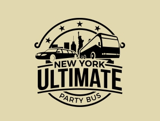 NEW YORK ULTIMATE PARTY BUS  logo design by MarkindDesign