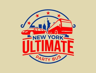 NEW YORK ULTIMATE PARTY BUS  logo design by MarkindDesign