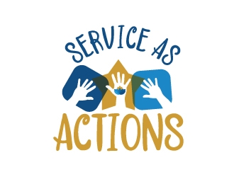 Service as Action logo design by moomoo