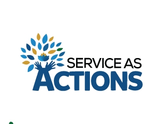 Service as Action logo design by moomoo