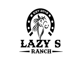 Lazy S Ranch logo design by Roma