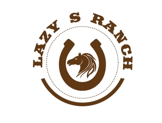 Lazy S Ranch logo design by harshikagraphics