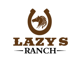 Lazy S Ranch logo design by harshikagraphics